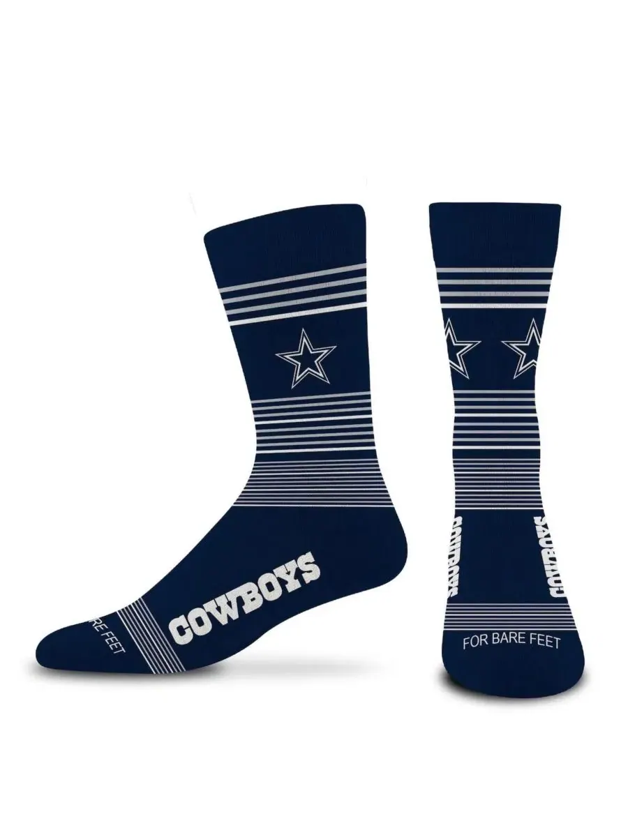 Носки с градиентными полосами Dallas Cowboys For Bare Feet