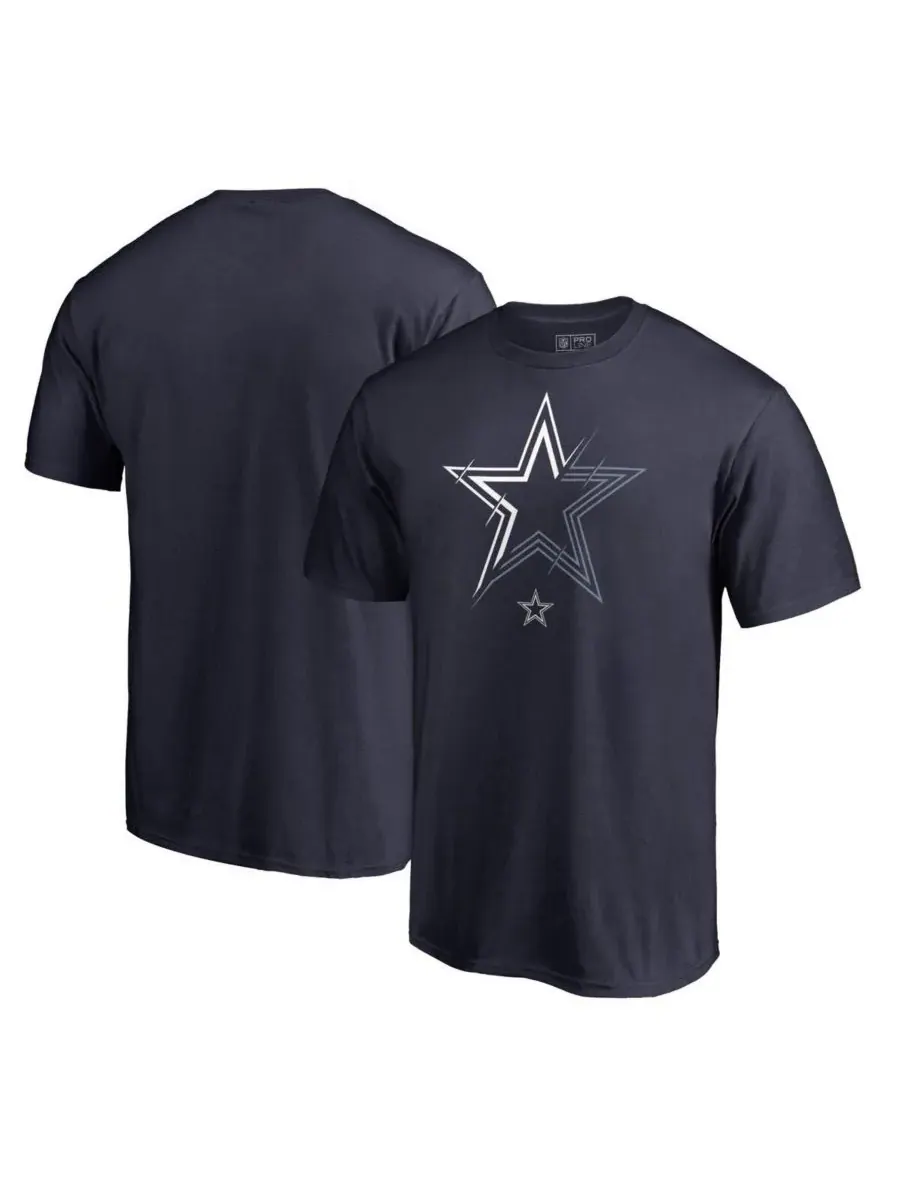 Fanatics Mto Label Мужская темно-синяя футболка Dallas Cowboys с рентгеновским принтом — синий