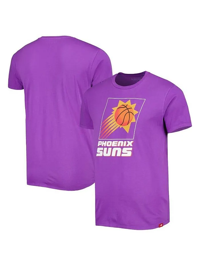 Мужская и женская фиолетовая футболка Phoenix Suns Hardwood Classics Bingham Elevated Sportiqe