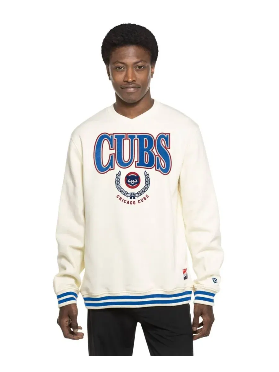 Свитшот Throwback с принтом Chicago Cubs New Era