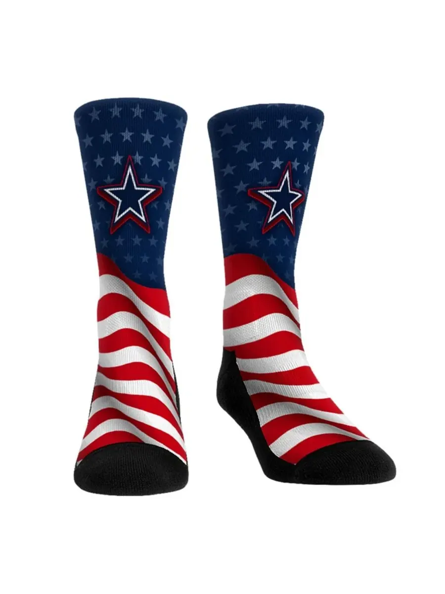 Носки с патриотическим принтом Dallas Cowboys Rock Em Socks