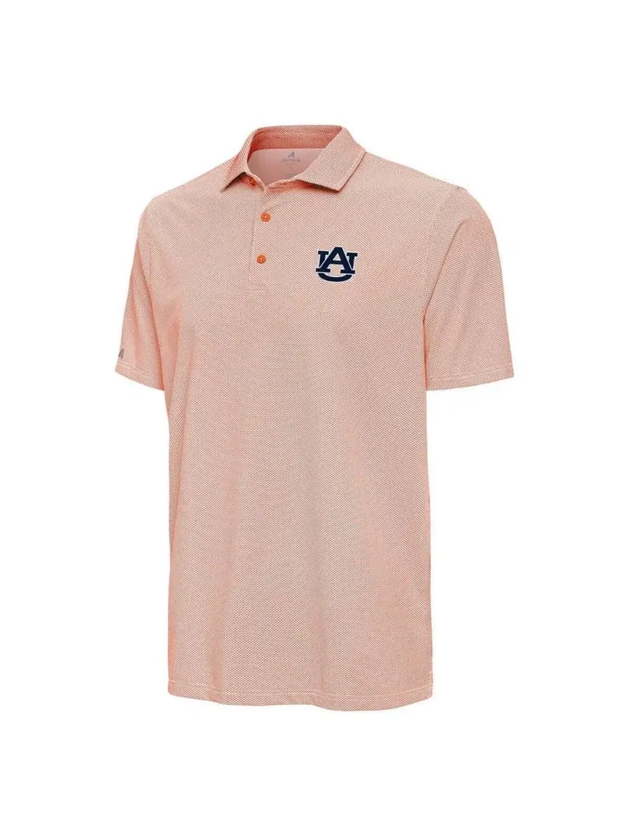 Поло с вышивкой логотипа Auburn Tigers, Pave Polo Antigua — изображение 2 из 3, оранжевый белый