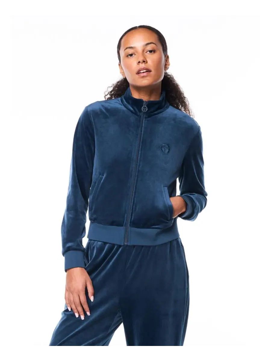 Женская куртка-тренч из велюра с вышивкой Nuvola Sergio Tacchini, Key Largo