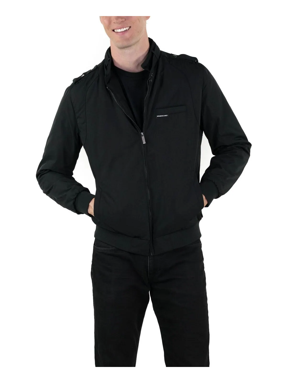 Куртка Members Only Heavy Iconic Racer Quilted Lining — изображение 1 из 3, черный