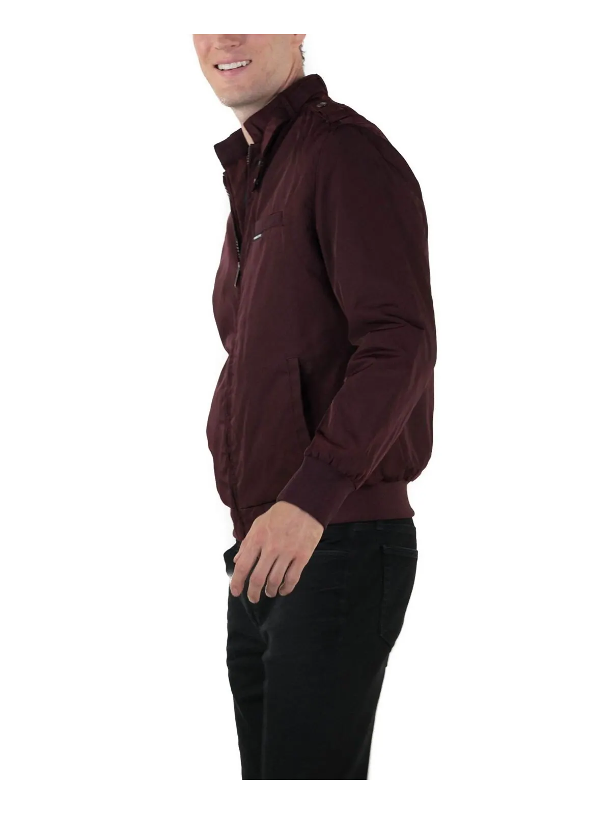 Куртка Members Only Heavy Iconic Racer Quilted Lining — изображение 2 из 3, бордовый