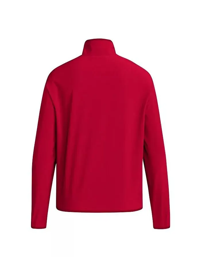 Мужская толстовка Scarlet Nebraska Huskers Coaches Sideline Half Zip adidas — изображение 3 из 3