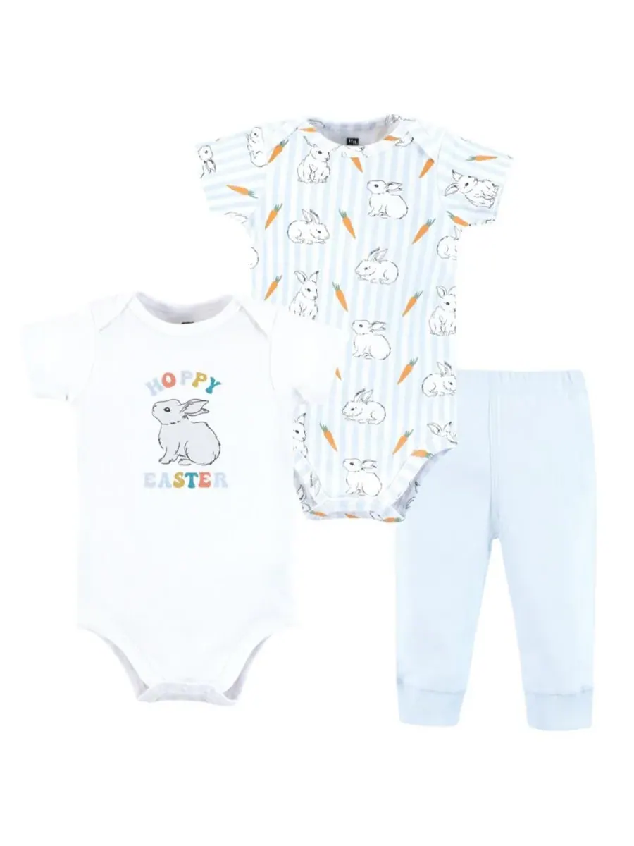 Комплект из двух боди и подходящих по цвету брюк Hudson Baby, Hoppy Easter