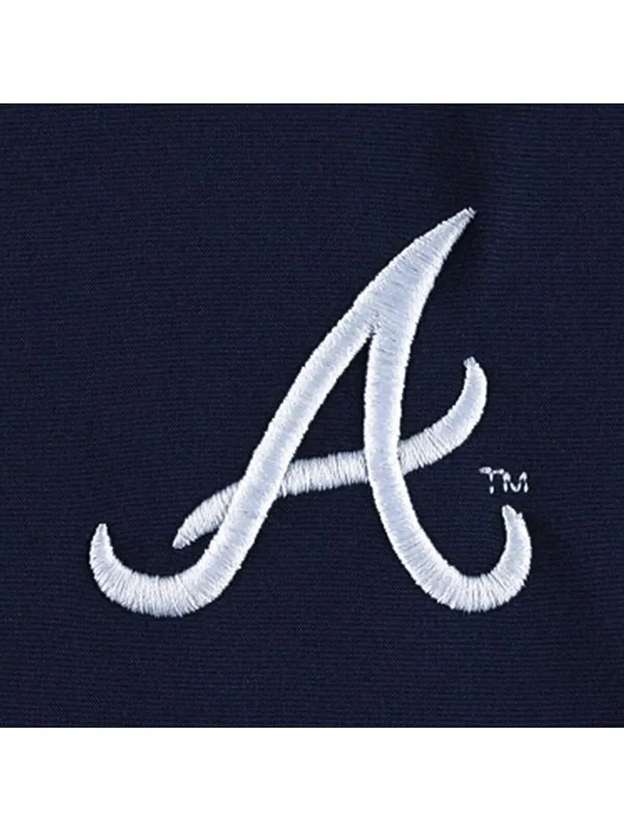 Мужская темно-серая куртка Atlanta Braves Alpha с молнией во всю длину Dunbrooke — изображение 3 из 4, темно-синий серый