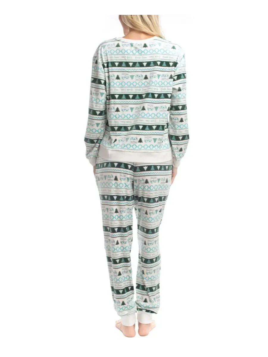 Пижамный комплект Mountain Vibes MUK LUKS, Christmas Fairisle — изображение 2 из 2