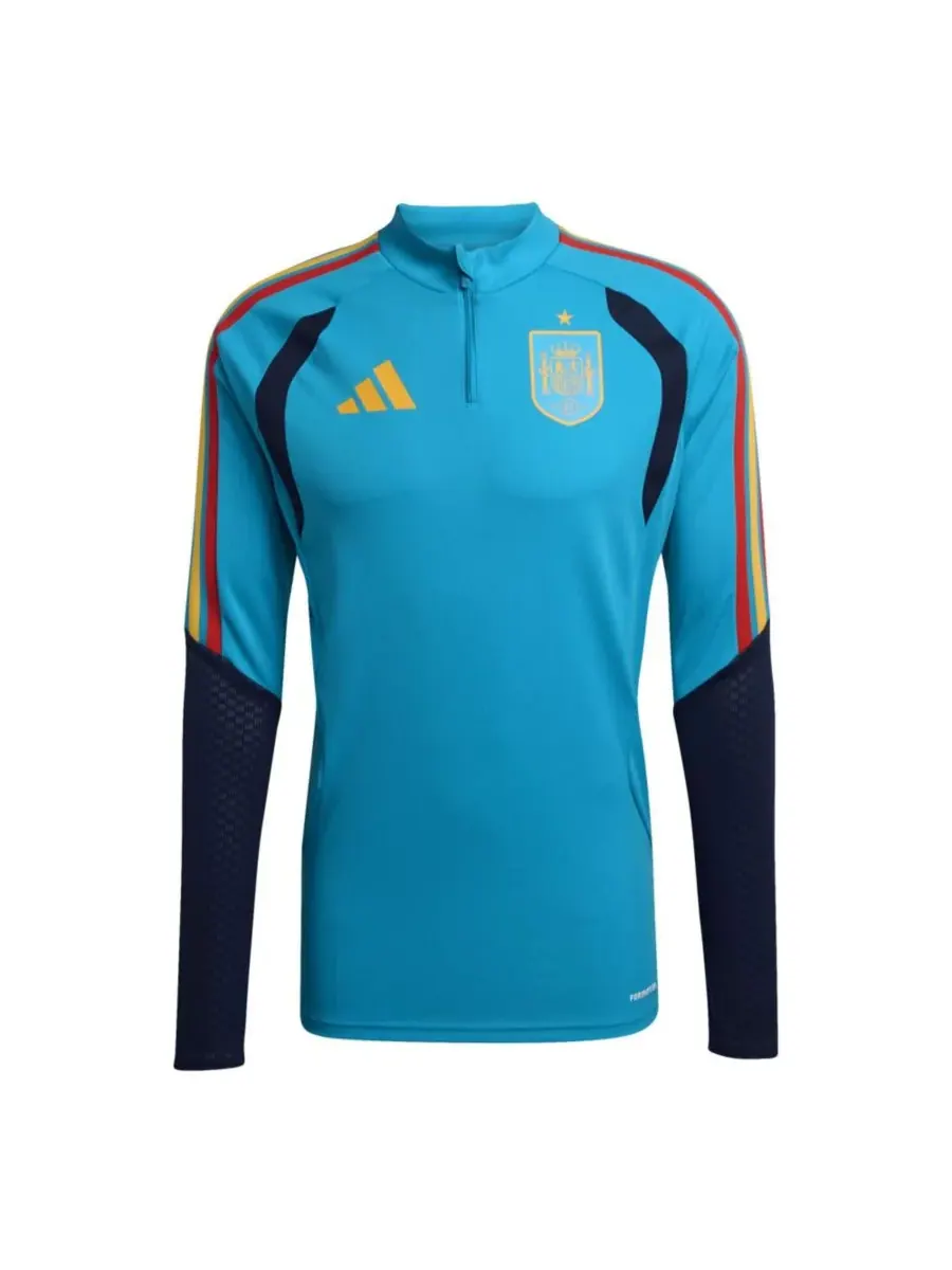 Adidas Мужская бирюзовая тренировочная футболка сборной Испании по футболу Tiro для чемпионата мира