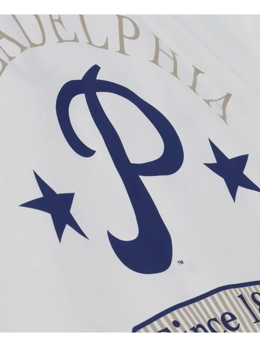 Ветровка худи с капюшоном Yacht Rock Coaches Philadelphia Phillies Mitchell & Ness — изображение 5 из 7, белый