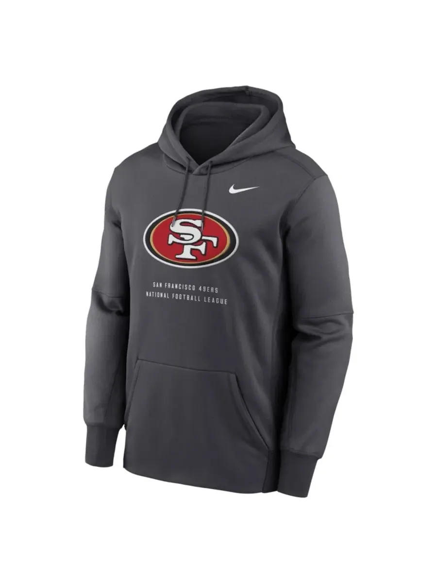 Худи Nike San Francisco 49ers Toss Sweep Therma-FIT — изображение 2 из 2, темно-серый