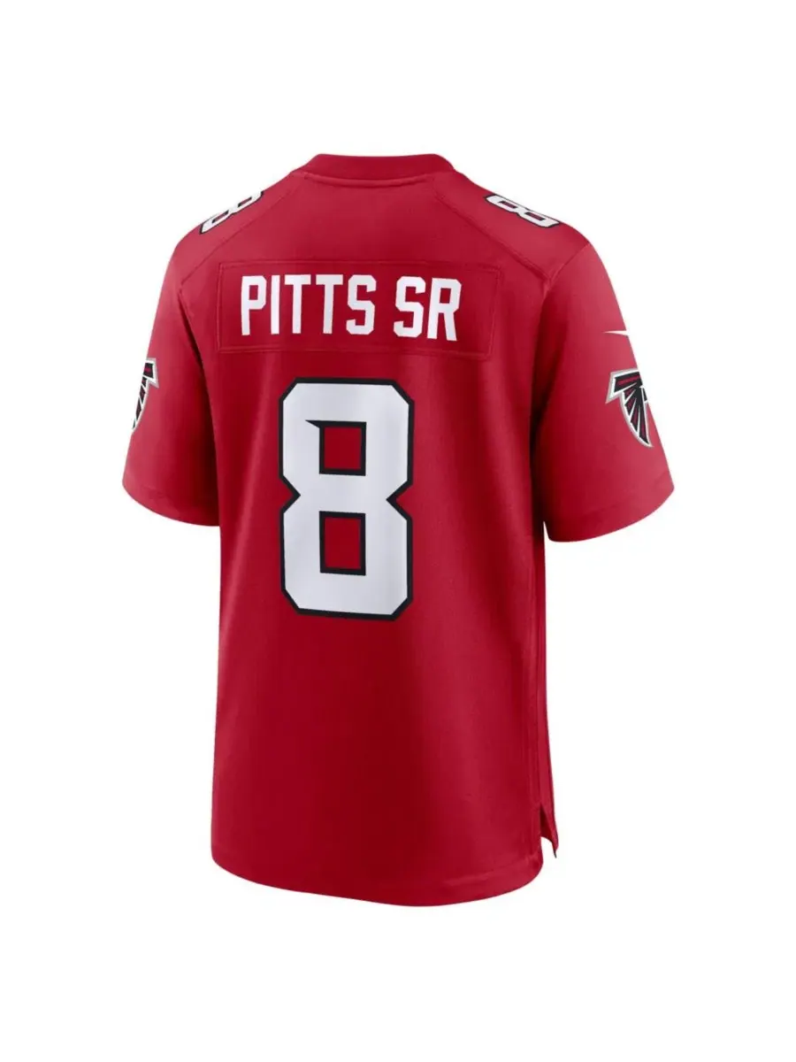 Мужская футболка Nike Kyle Pitts Sr. Atlanta Falcons Game Jersey — изображение 6 из 7, красный