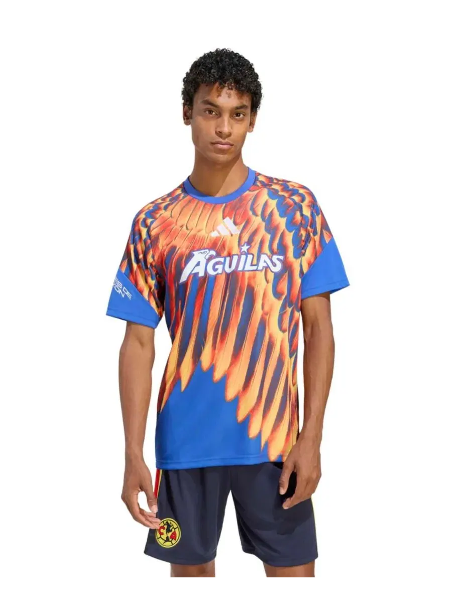 Предматчевая футболка с коротким рукавом, slim fit, Climacool, Club America 2026/27 Home adidas