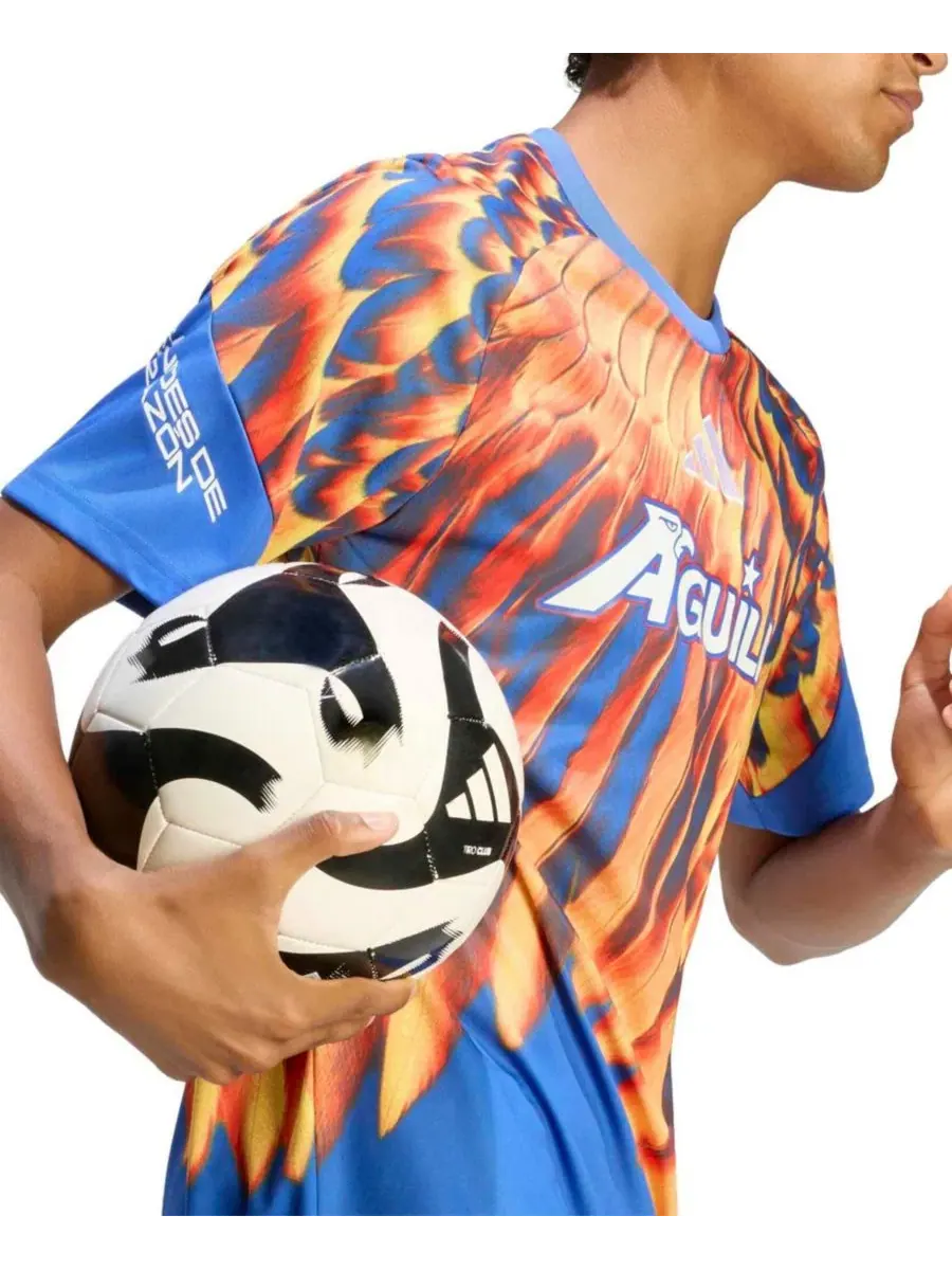 Предматчевая футболка с коротким рукавом, slim fit, Climacool, Club America 2026/27 Home adidas — изображение 5 из 6, синий