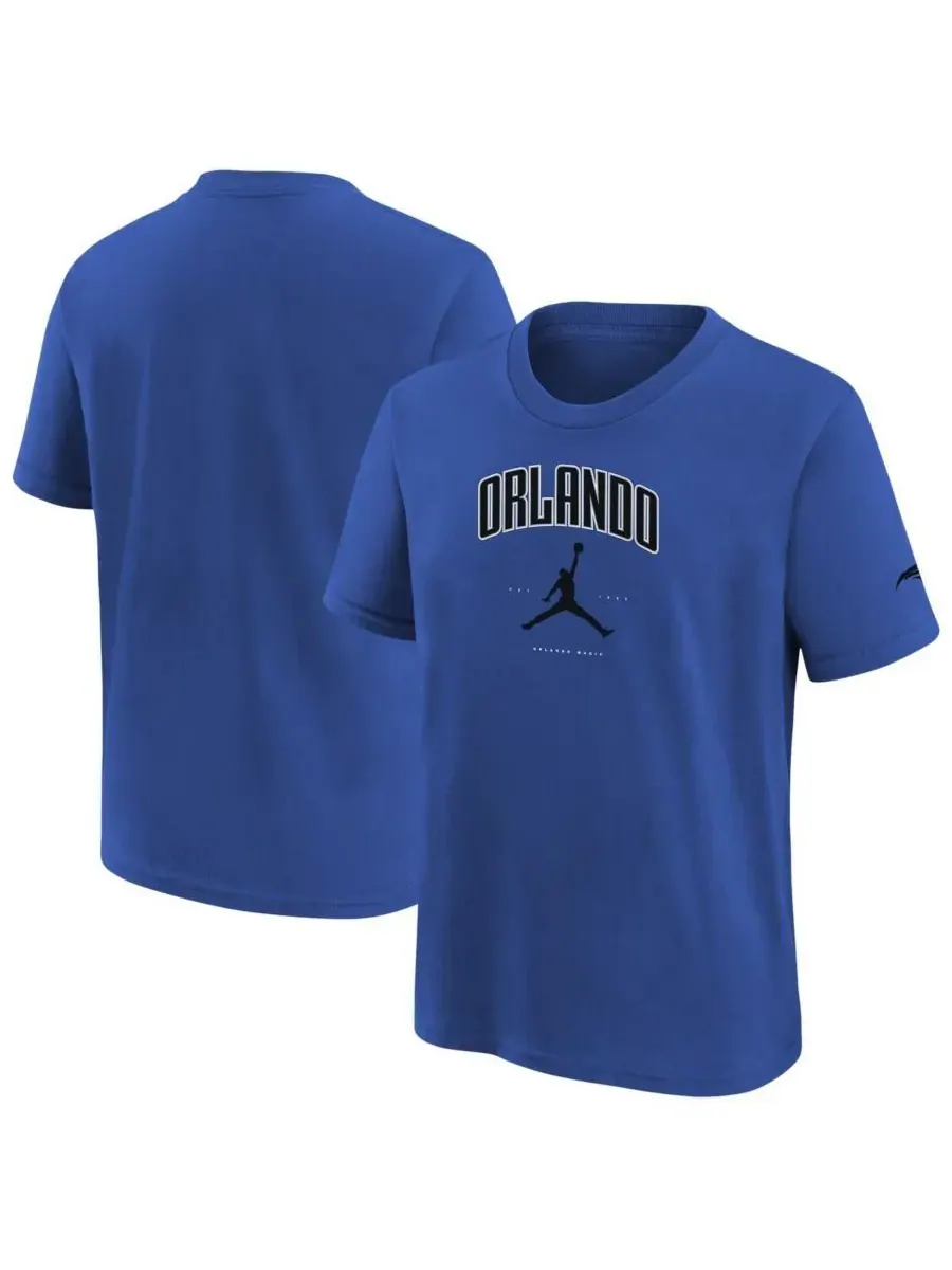 Jordan Футболка "Orlando Magic Essential Cities" синего цвета для мальчиков и девочек