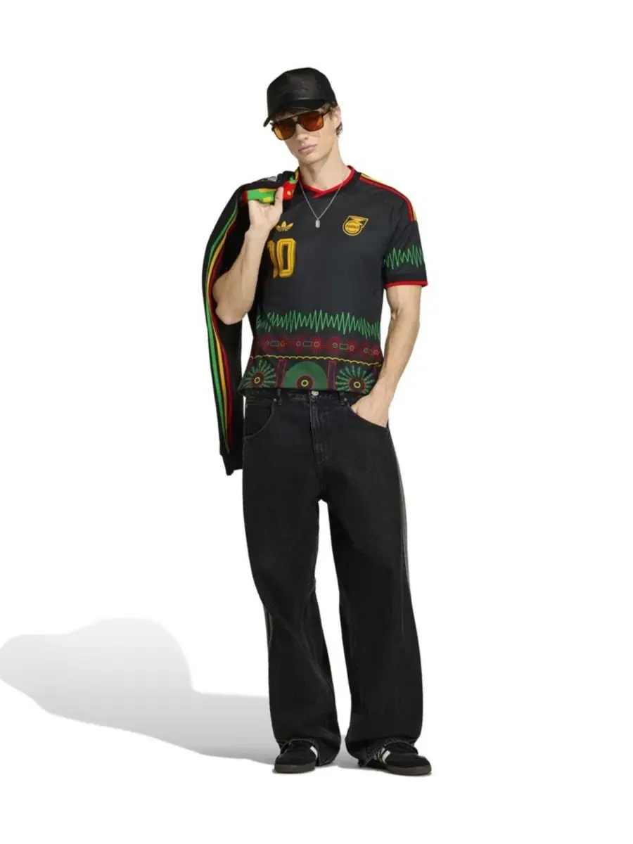 Футболка с коротким рукавом Bob Marley Away 10 adidas — изображение 3 из 4, черный