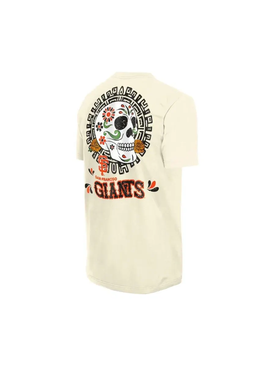 Футболка с принтом Dia de los Muertos Sugar Skull New Era — изображение 2 из 4, прозрачный