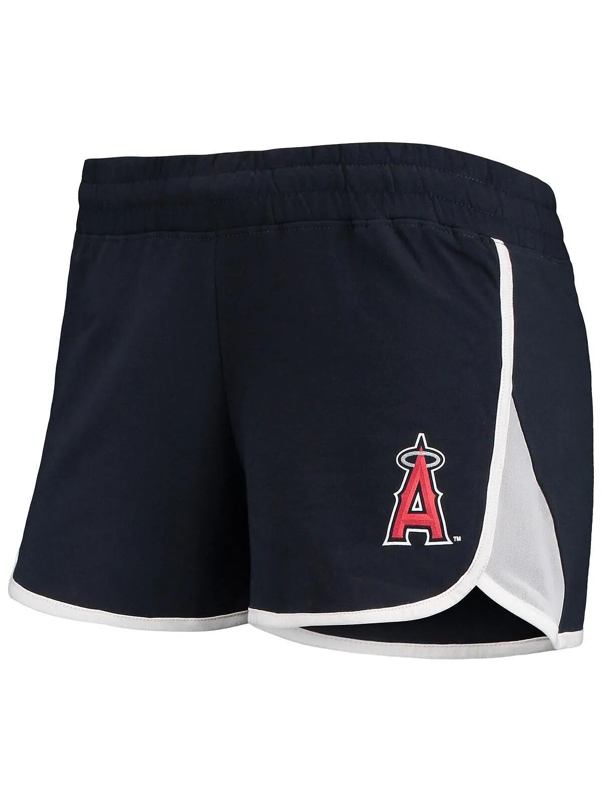 Женские темно-синие шорты из эластичной френч терри Los Angeles Angels New Era — изображение 3 из 4, темно-синий