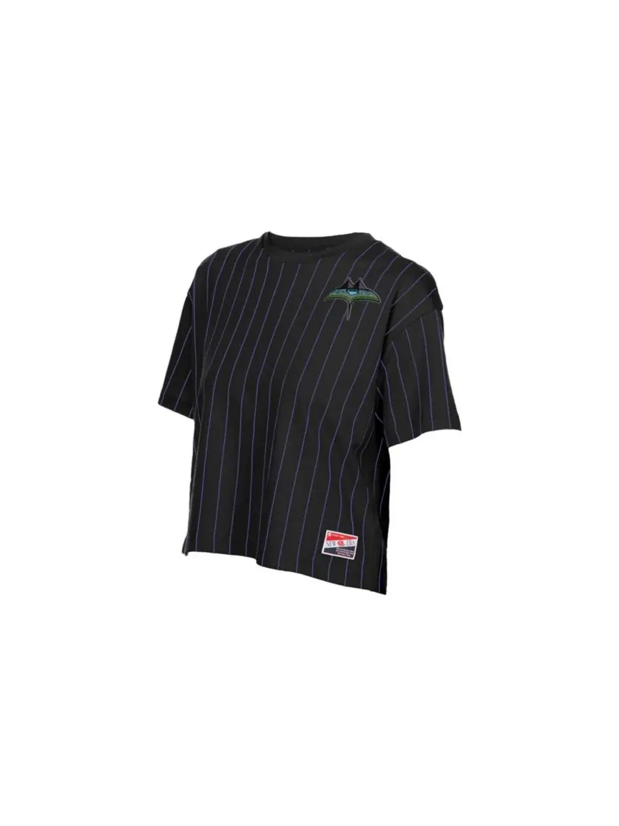 Футболка с принтом City Connect Throwback Meshback Pinstripe Boxy New Era — изображение 3 из 4, черный