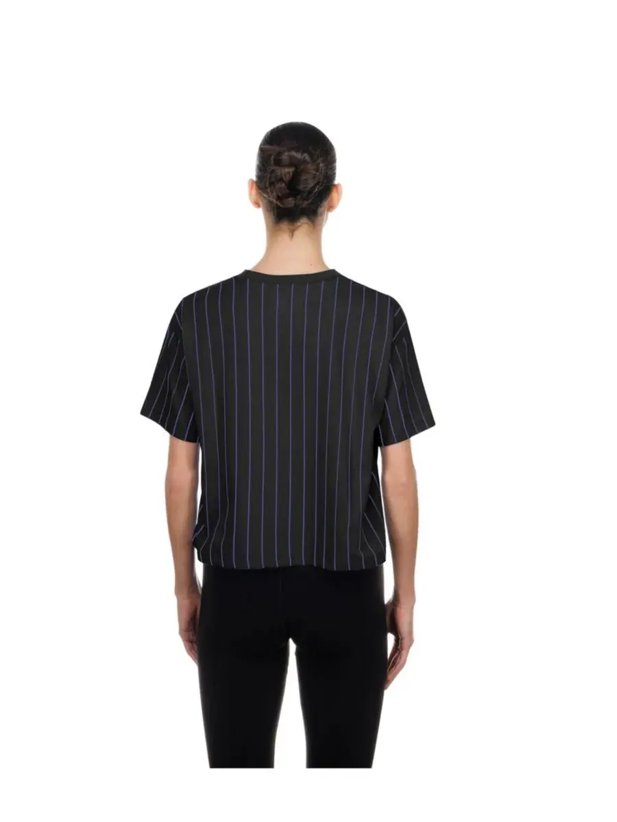 Футболка с принтом City Connect Throwback Meshback Pinstripe Boxy New Era — изображение 4 из 4, черный