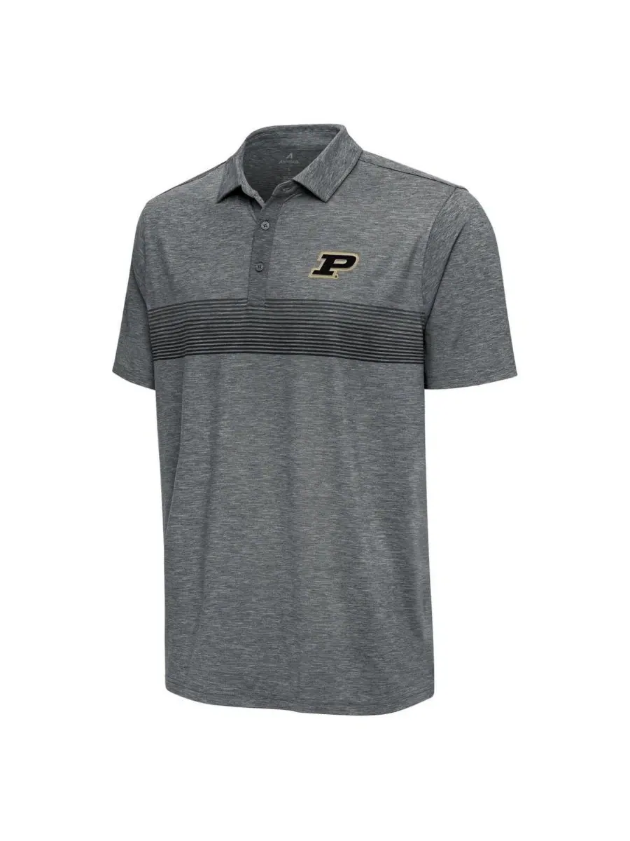 Поло с вышивкой Purdue Boilermakers Dashing Polo Antigua — изображение 2 из 3, серебристый