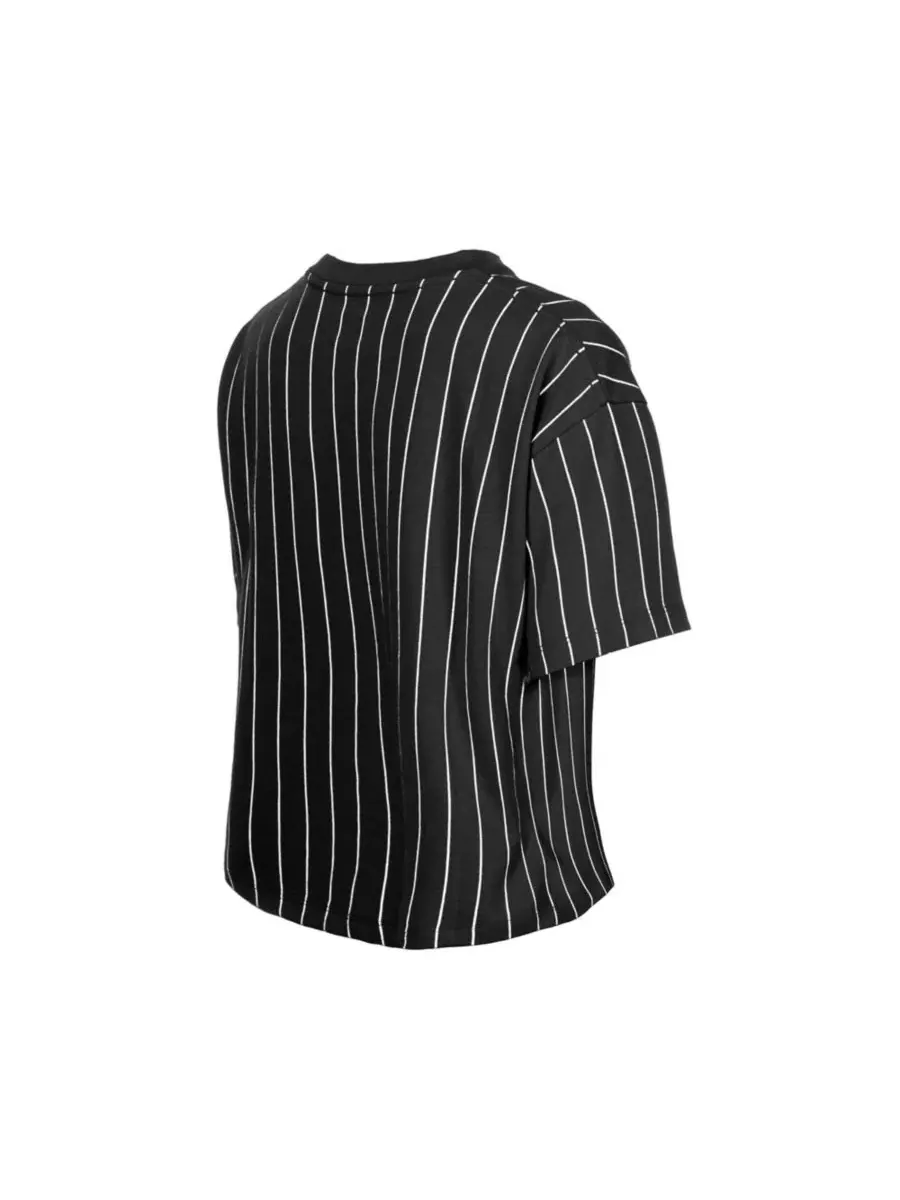 Футболка с сетчатой спинкой и принтом в полоску LA 2028 Summer Mesh Back Pinstripe Boxy New Era — изображение 3 из 4, черный