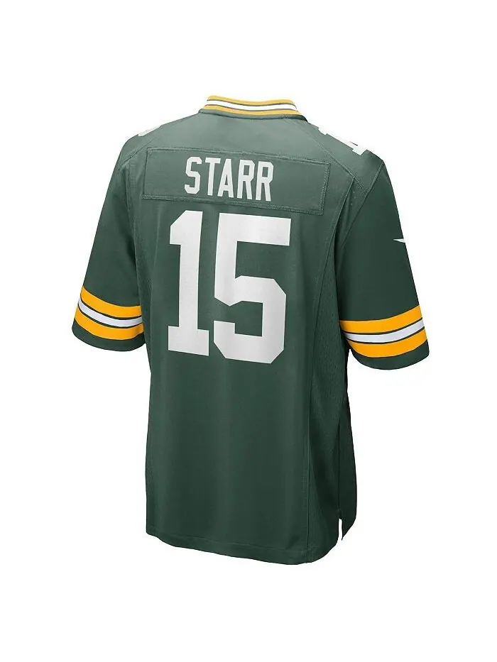 Мужское джерси для игроков в отставке Bart Starr Green Green Bay Packers Nike — изображение 4 из 4, зеленый