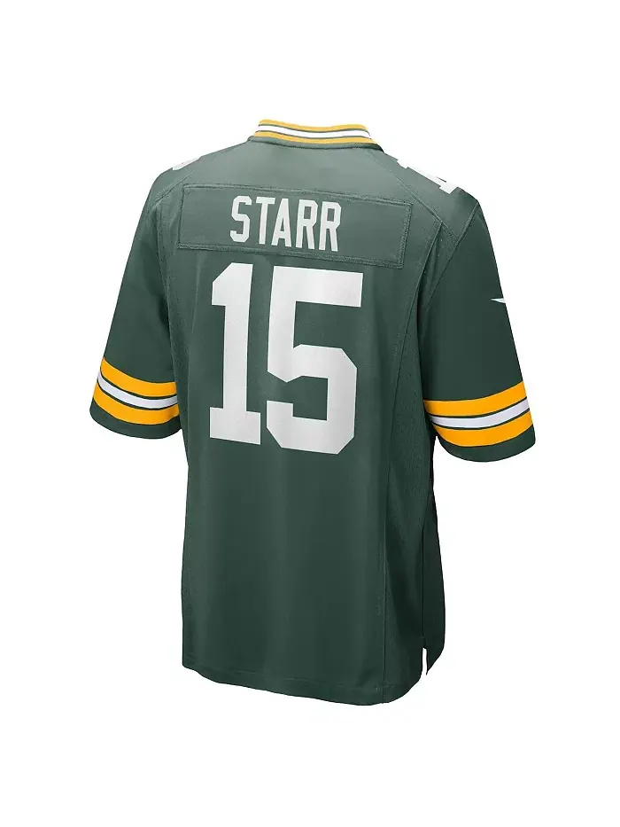 Мужская игровая футболка Bart Starr Green Green Bay Packers из линейки Retired Player Nike — изображение 4 из 4