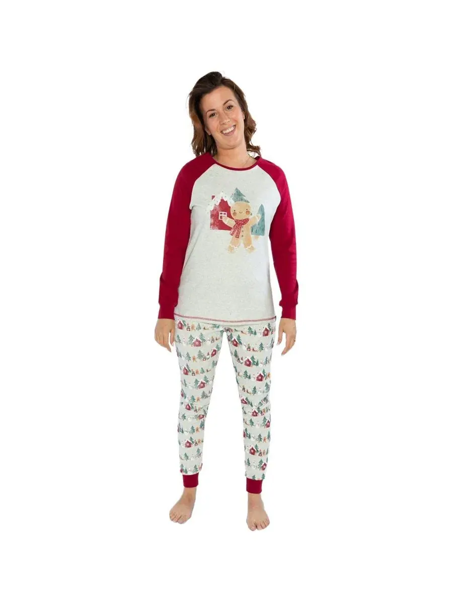 Комплект пижам с рождественским принтом Holiday Family Pajamas Deux par Deux, Holiday Print
