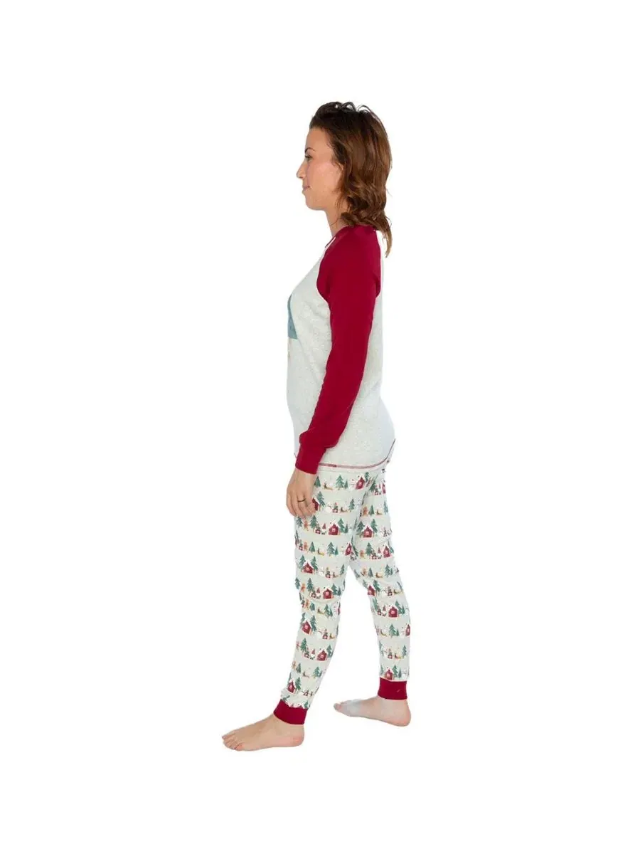 Комплект пижам с рождественским принтом Holiday Family Pajamas Deux par Deux, Holiday Print — изображение 2 из 3