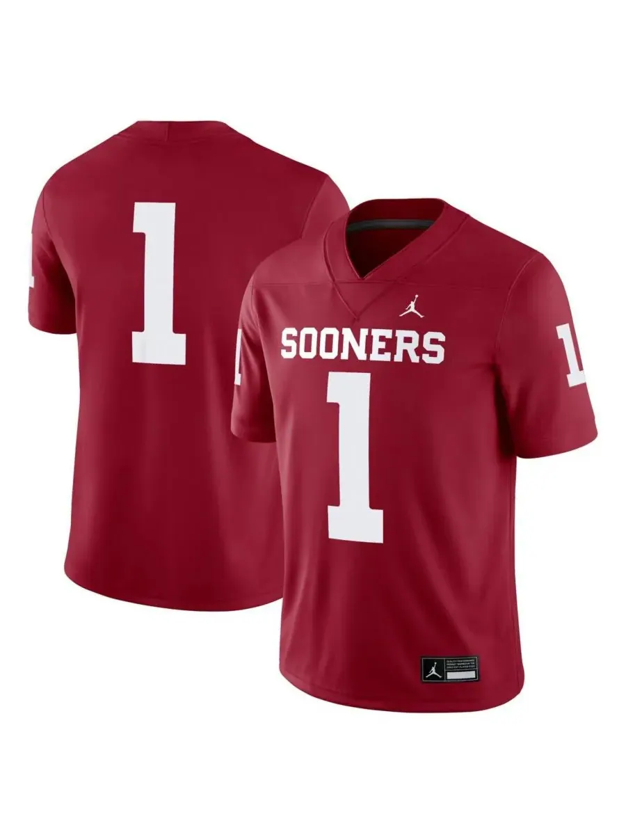 Jordan Мужская игровая майка Oklahoma Sooners