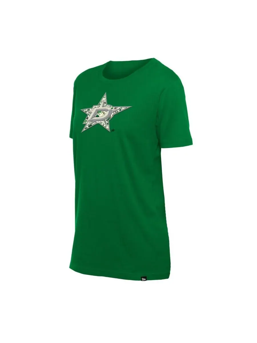 New Era Женская зеленая футболка с цветочным принтом Dallas Stars Glam Game — изображение 2 из 3, зеленый