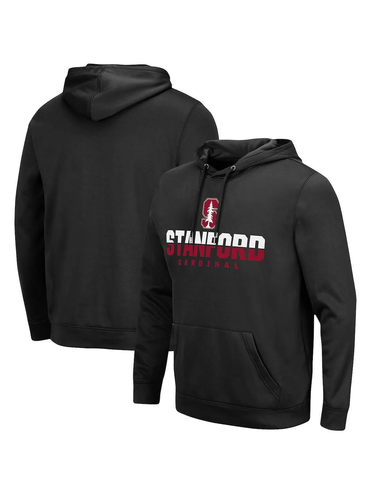 Мужская черная толстовка с капюшоном stanford cardinal lantern pullover Colosseum — изображение 1 из 2, черный