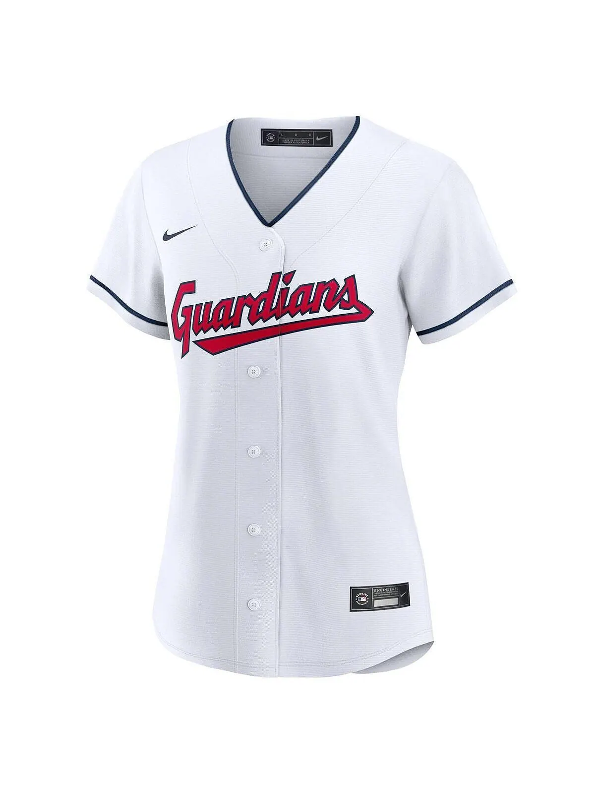 Мужская белая футболка cleveland guardians home replica team Nike — изображение 2 из 3, белый