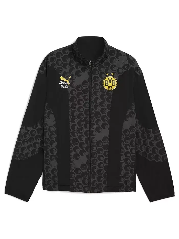X KidSuper Мужская черная реверсивная куртка на молнии Borussia Dortmund 2025 FIFA Club World Cup — изображение 2 из 3