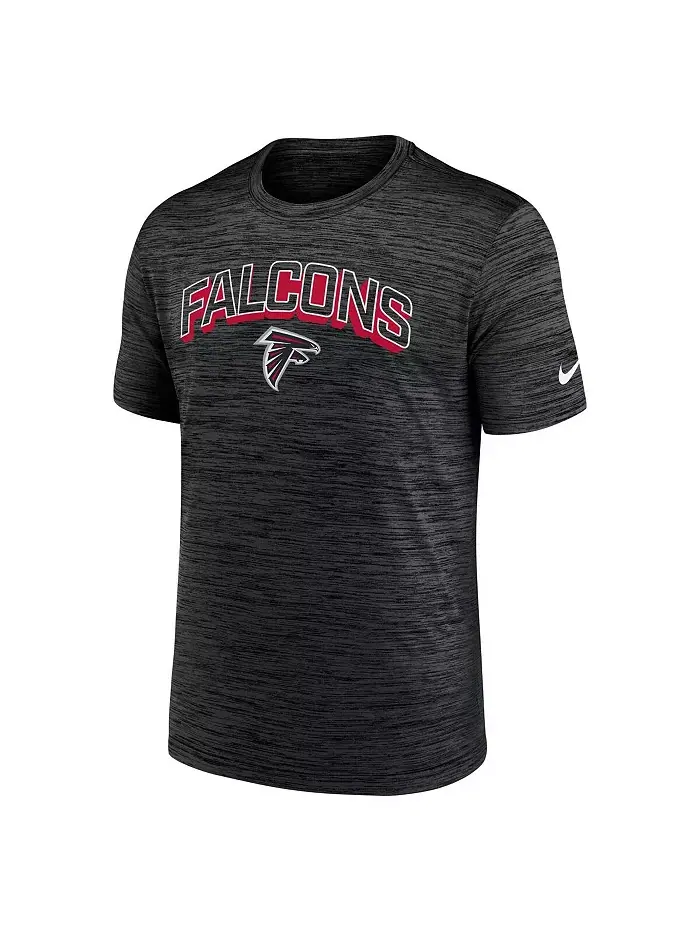 Мужская черная футболка Atlanta Falcons Velocity Performance Nike — изображение 2 из 3