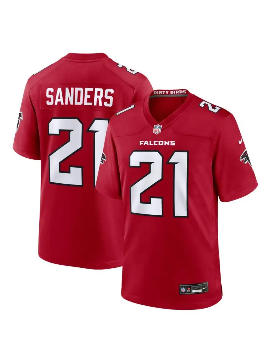 Игровая футболка Deion Sanders Atlanta Falcons Retired Player Game Jersey Nike