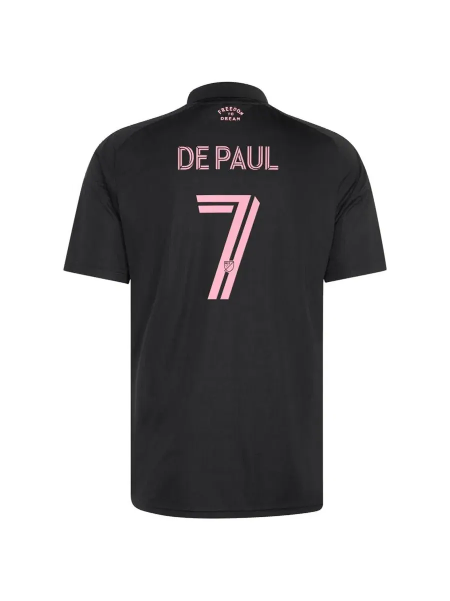Футболка с длинным рукавом Rodrigo De Paul Black Inter Miami CF 2026 Presagio Replica Jersey adidas — изображение 3 из 3