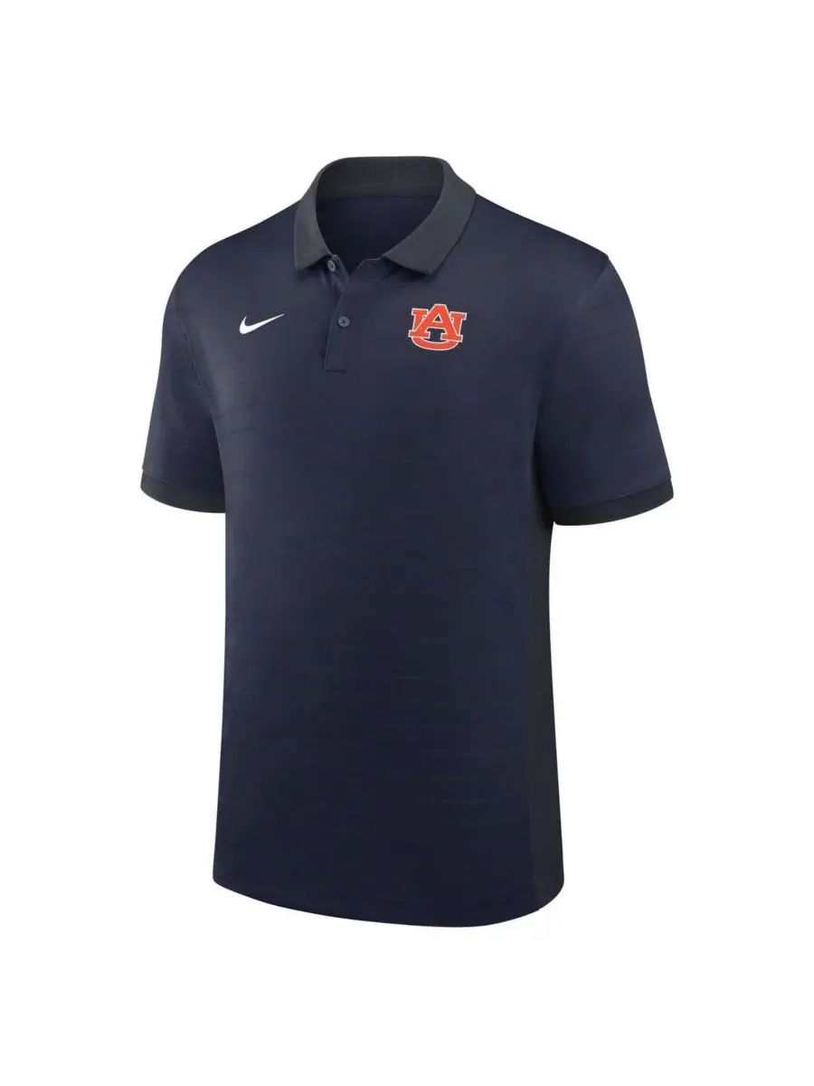 Поло с Dri-FIT технологией Auburn Tigers 2025 Sideline Victory Stripe Nike — изображение 3 из 3, темно-синий