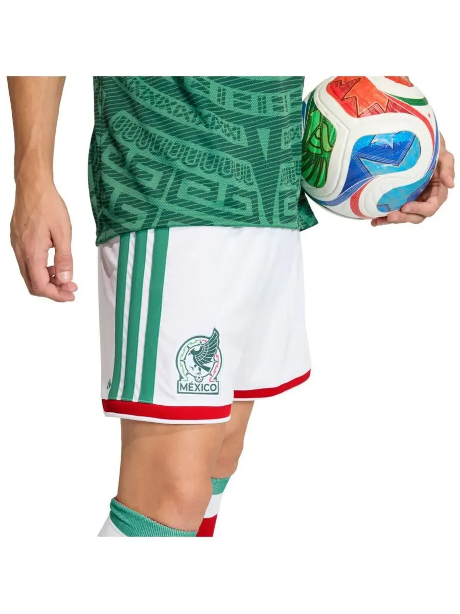 Adidas Мужские белые шорты сборной Мексики по футболу FIFA x Чемпионат мира 2026 (реплика) — изображение 3 из 5, белый