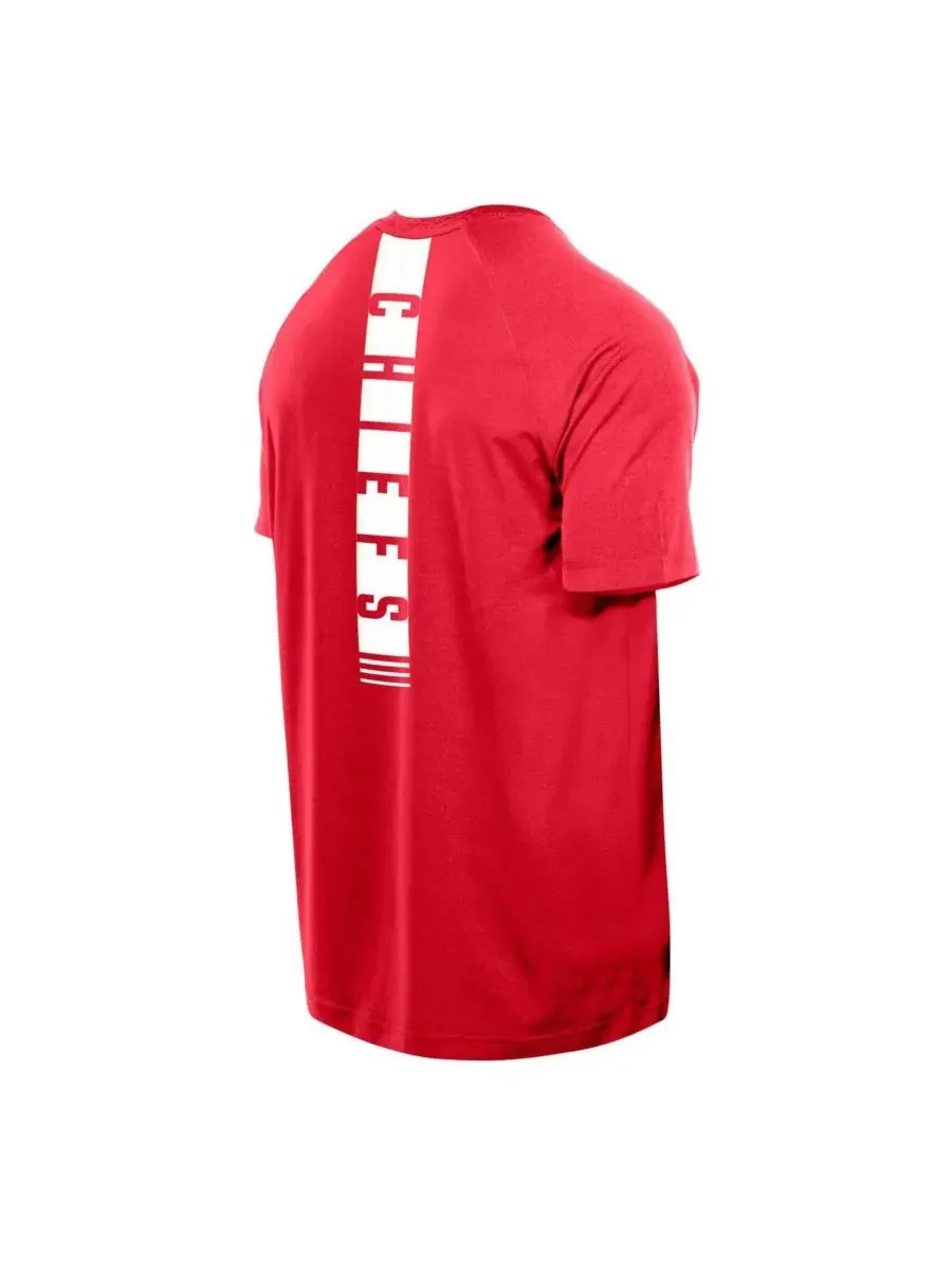 New Era Мужская красная светоотражающая футболка Kansas City Chiefs с символикой команды — изображение 2 из 3, красный