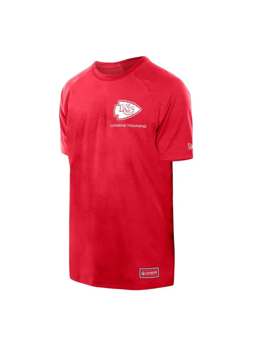 New Era Мужская красная светоотражающая футболка Kansas City Chiefs с символикой команды — изображение 3 из 3, красный