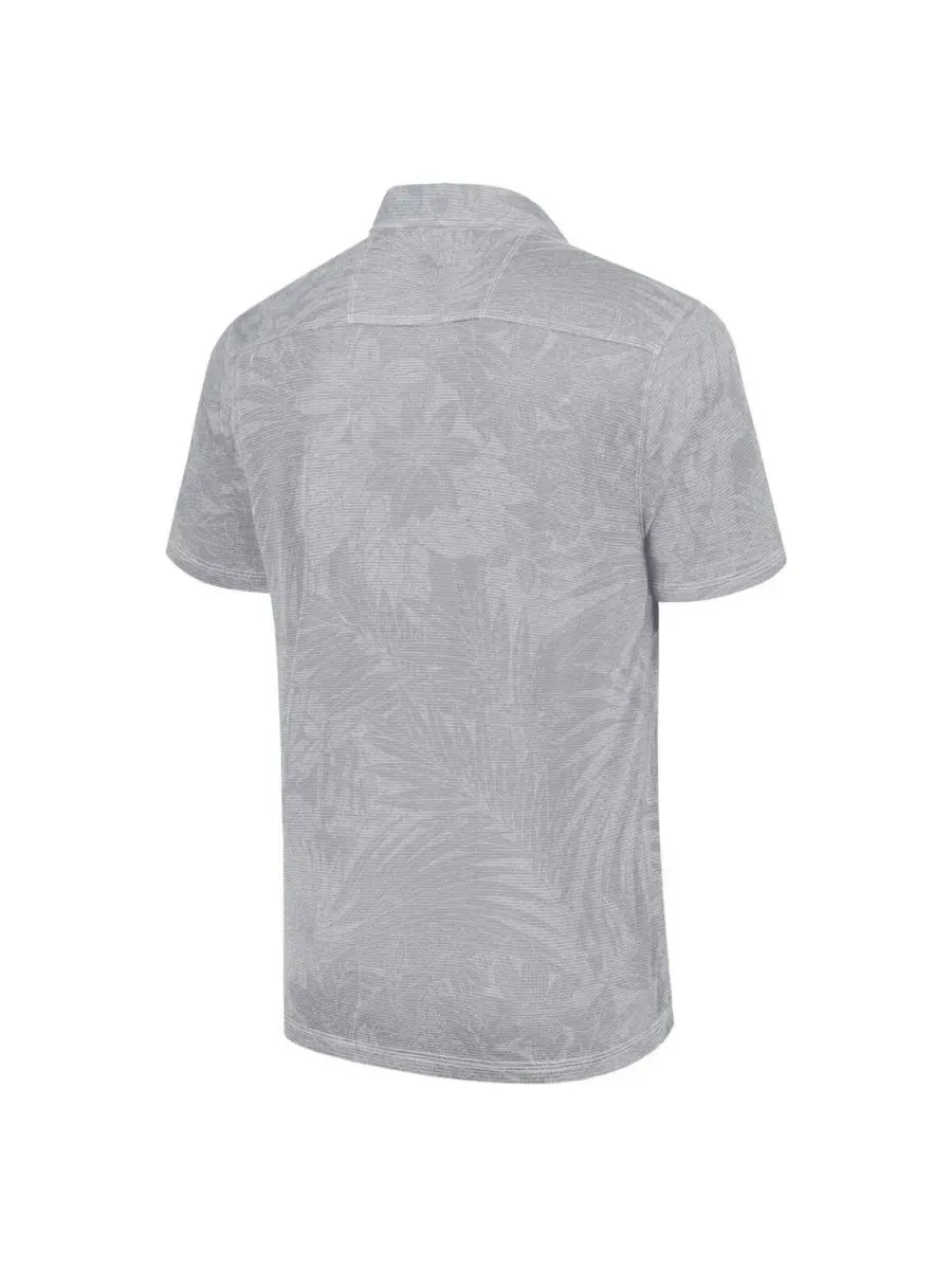 Tommy Bahama Мужская серая рубашка поло Detroit Lions Big Tall Santiago Paradise — изображение 2 из 3, серый