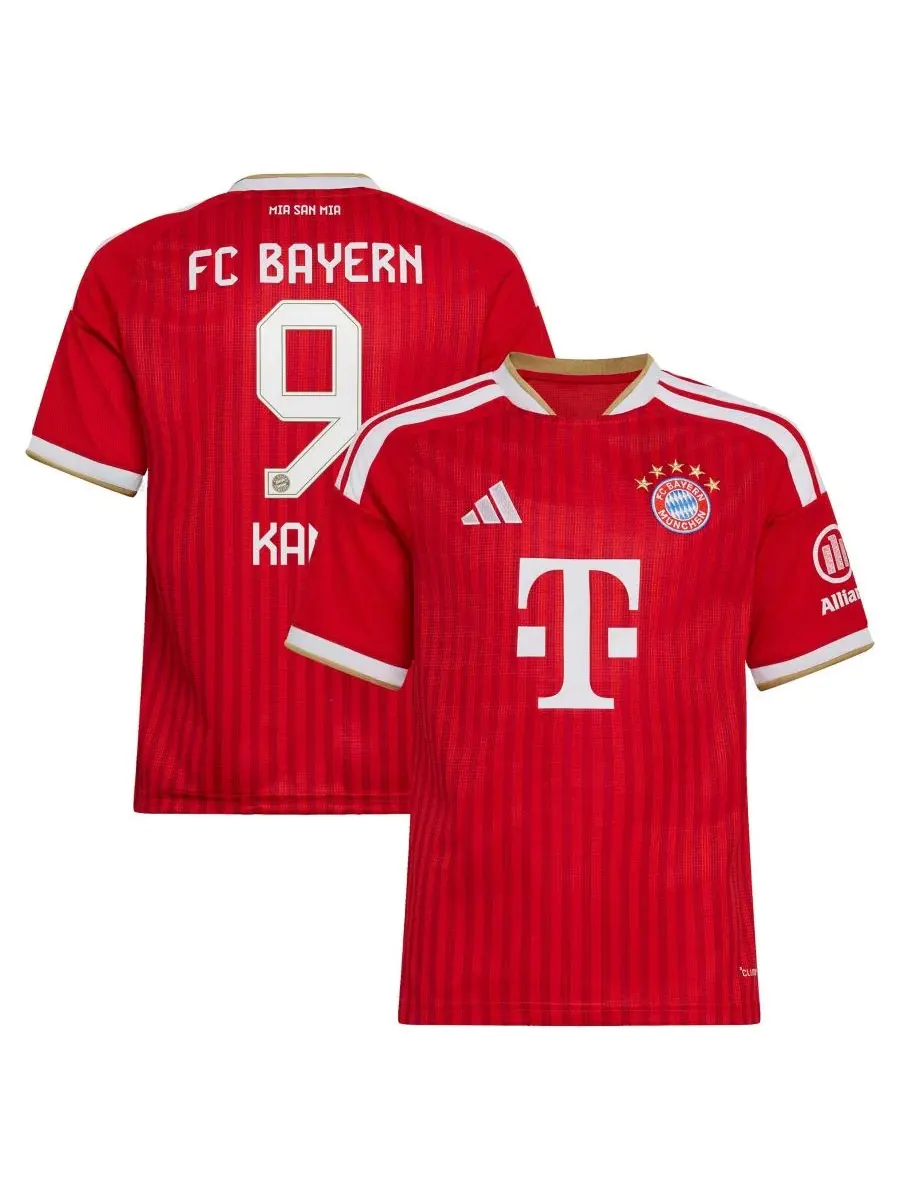 Футбольная футболка с коротким рукавом Harry Kane Red Bayern Munich 2026/27 Home Replica Jersey