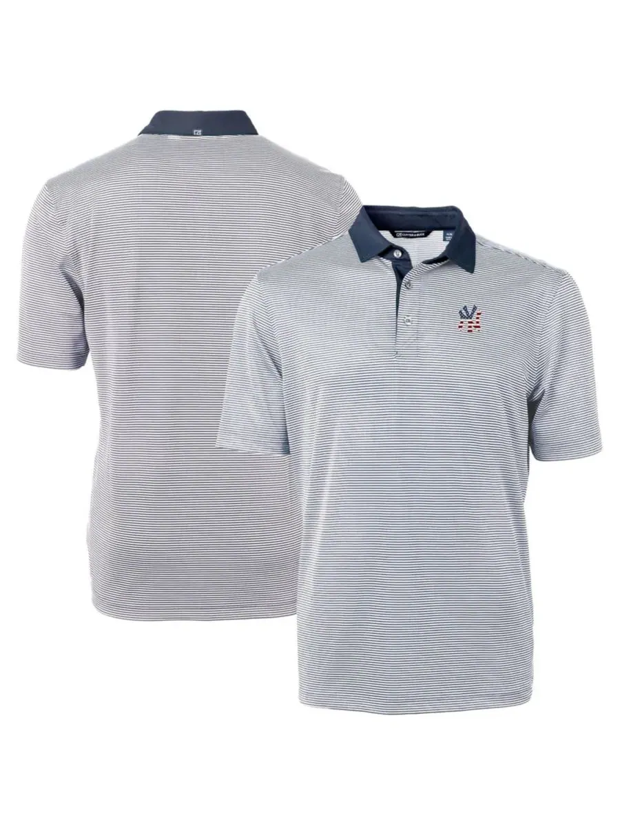 Поло с вышивкой Americana Logo Big & Tall Virtue Eco Pique Cutter & Buck