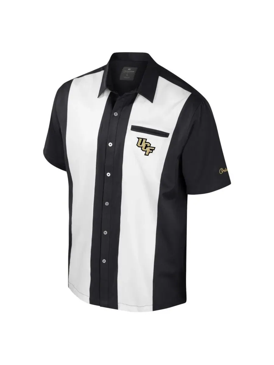 Рубашка на пуговицах с цветовым блоком, UCF Knights Strike Bowling Colosseum — изображение 2 из 3, черный