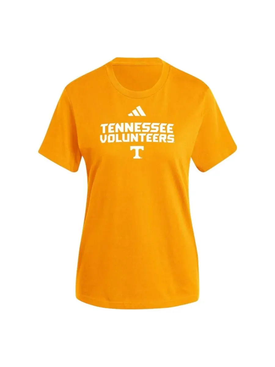 Футболка с принтом Tennessee Volunteers Core Screen-Print Graphics adidas — изображение 2 из 2, оранжевый