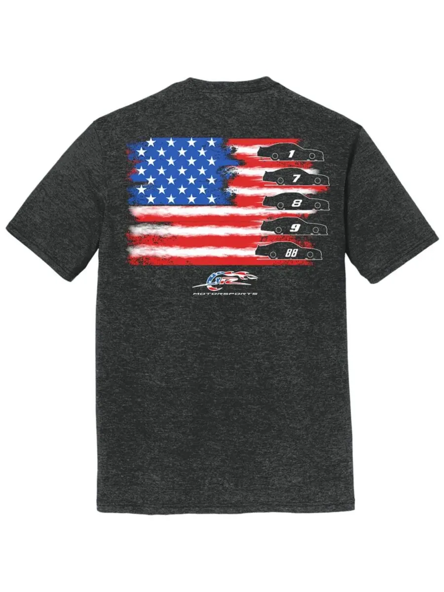 Футболка с принтом American Flag JR Motorsports Official Team Apparel — изображение 2 из 3, черный