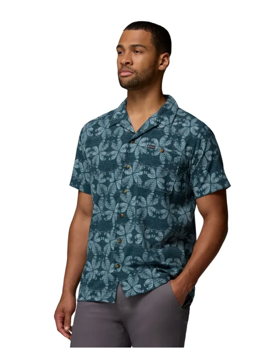 Мужская рубашка Columbia Utilizer Printed Camp Shirt, Everblue/Floreidoscope